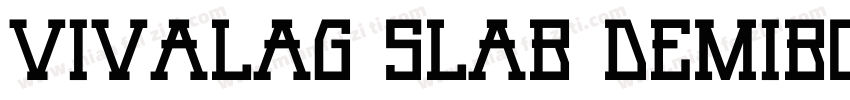 VivalaG Slab DemiBold字体转换